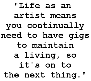 Desiree quoted on artist life