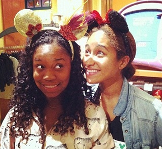 Monica and Desiree with Minnie Mouse ears